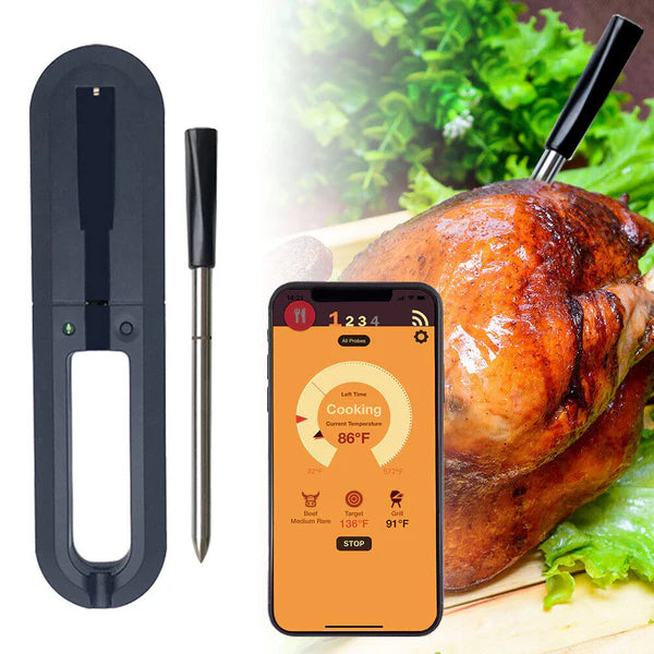 Wireless Kitchen Meat Thermometer for Oven Grill BBQ